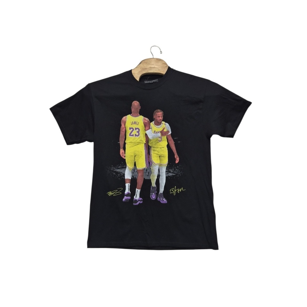 Lebron James Bronny James Black T-Shirt Size Large Headgear‎ Classic